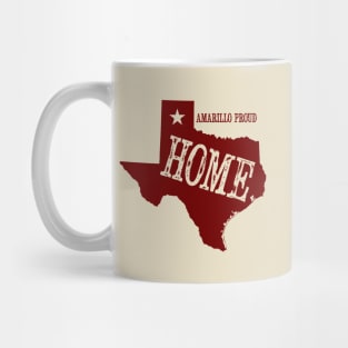 My Home is Amarillo (Red Ink) Mug